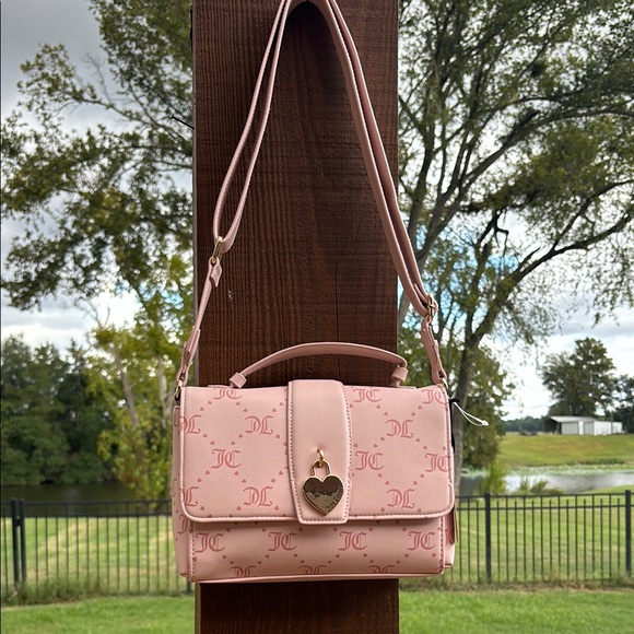 Juicy Couture Pink Handbag with Gold Accents - Picture 10 of 11